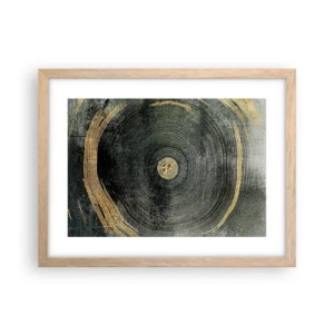 Een poster in een licht eiken lijst - Veranderen en zijn - 40x30 cm