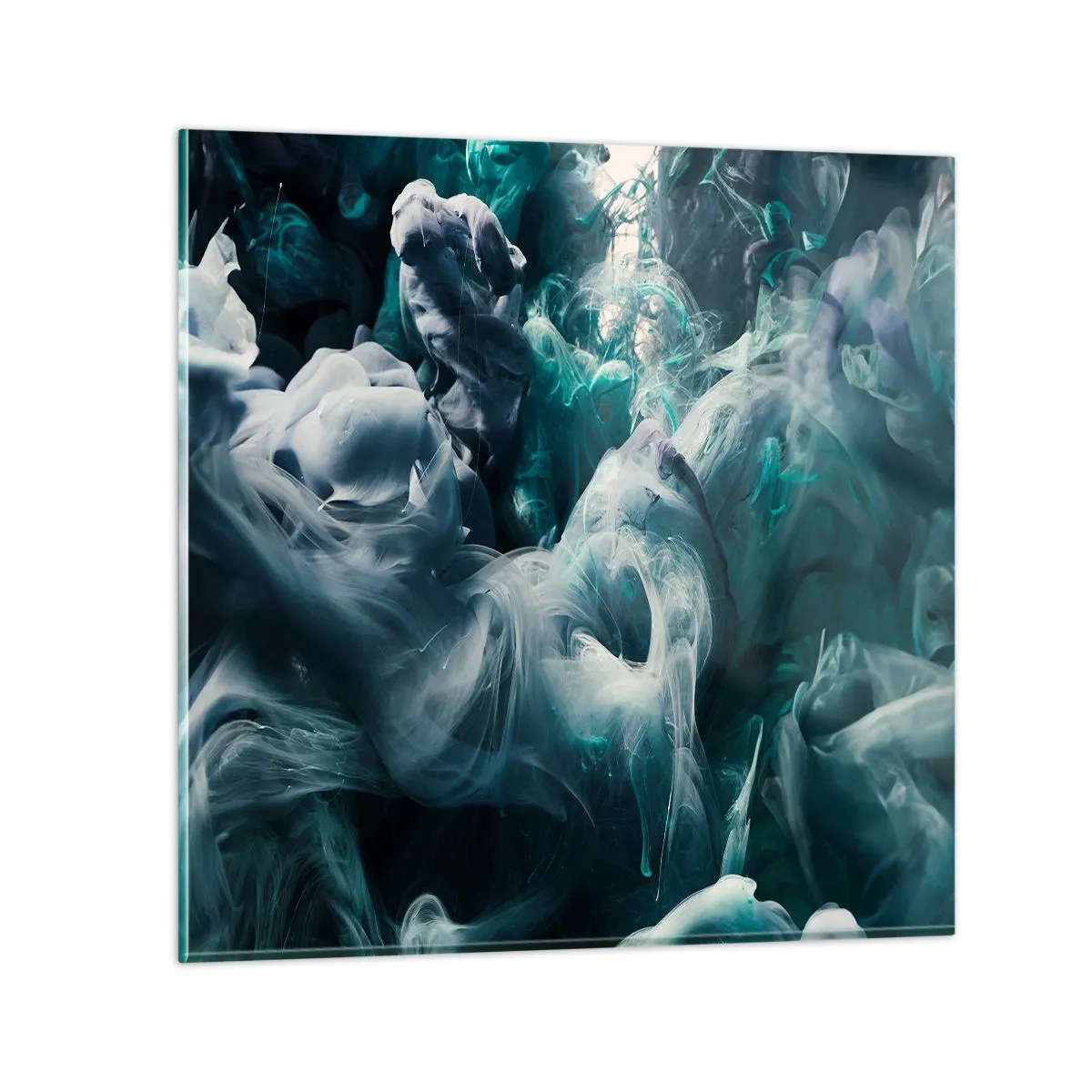 Schilderen op glas - De nobele kilheid van steen - 40x40 cm