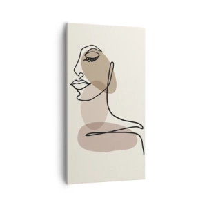 Schilderen op canvas - Luisteren naar zichzelf - 55x100 cm