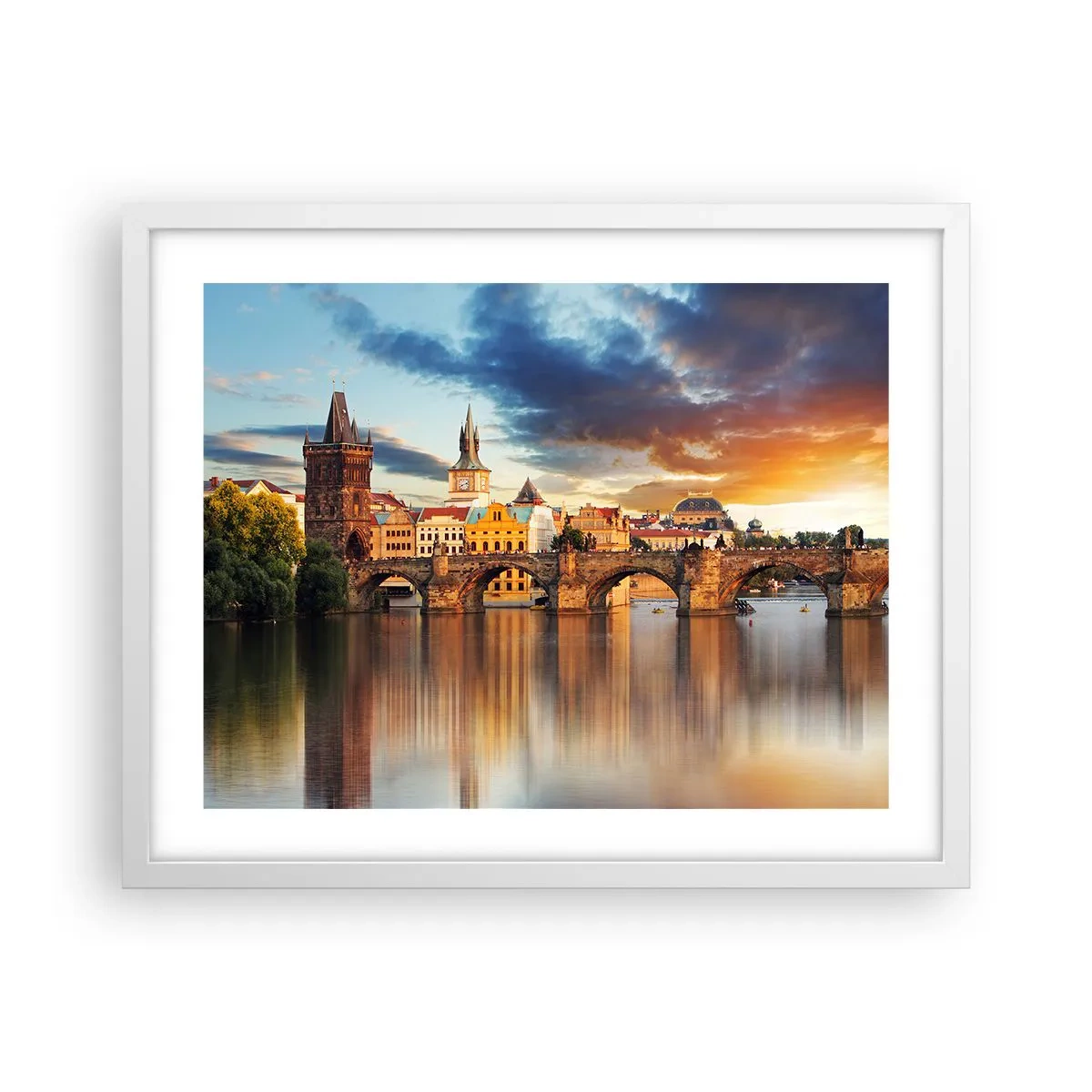 Poster in een witte lijst - Eeuwenlang mooi - 50x40 cm