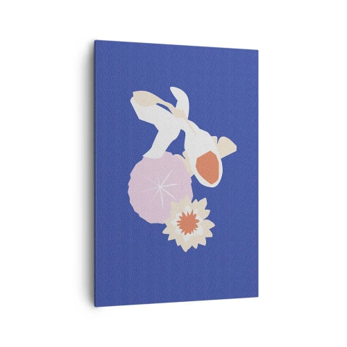 Schilderen op canvas - Compositie van bloemen en knoppen - 70x100 cm