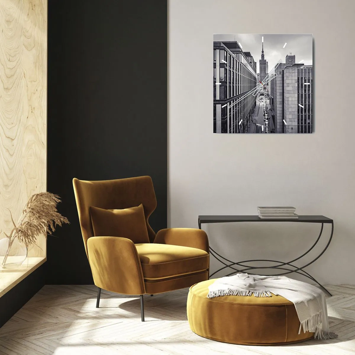 Wandklok - Klok - Warschau vallei - 30x30 cm