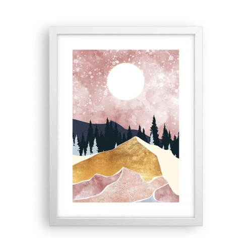 Poster in een witte lijst - Nachtwacht - 30x40 cm
