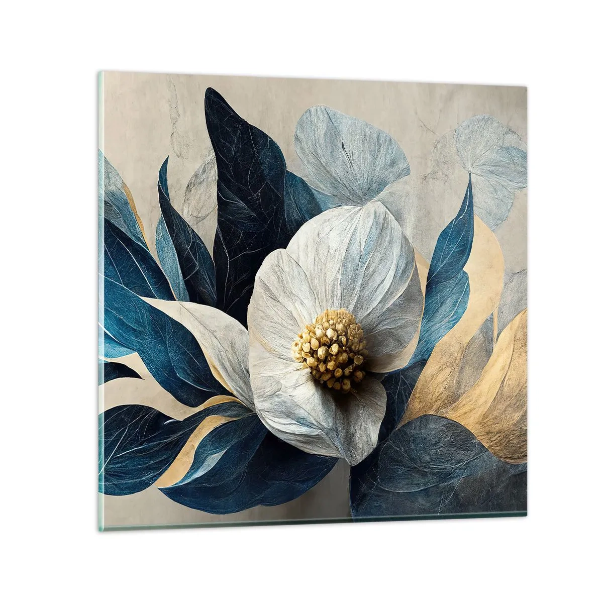 Schilderen op glas - Hij heeft een hart van goud - 40x40 cm