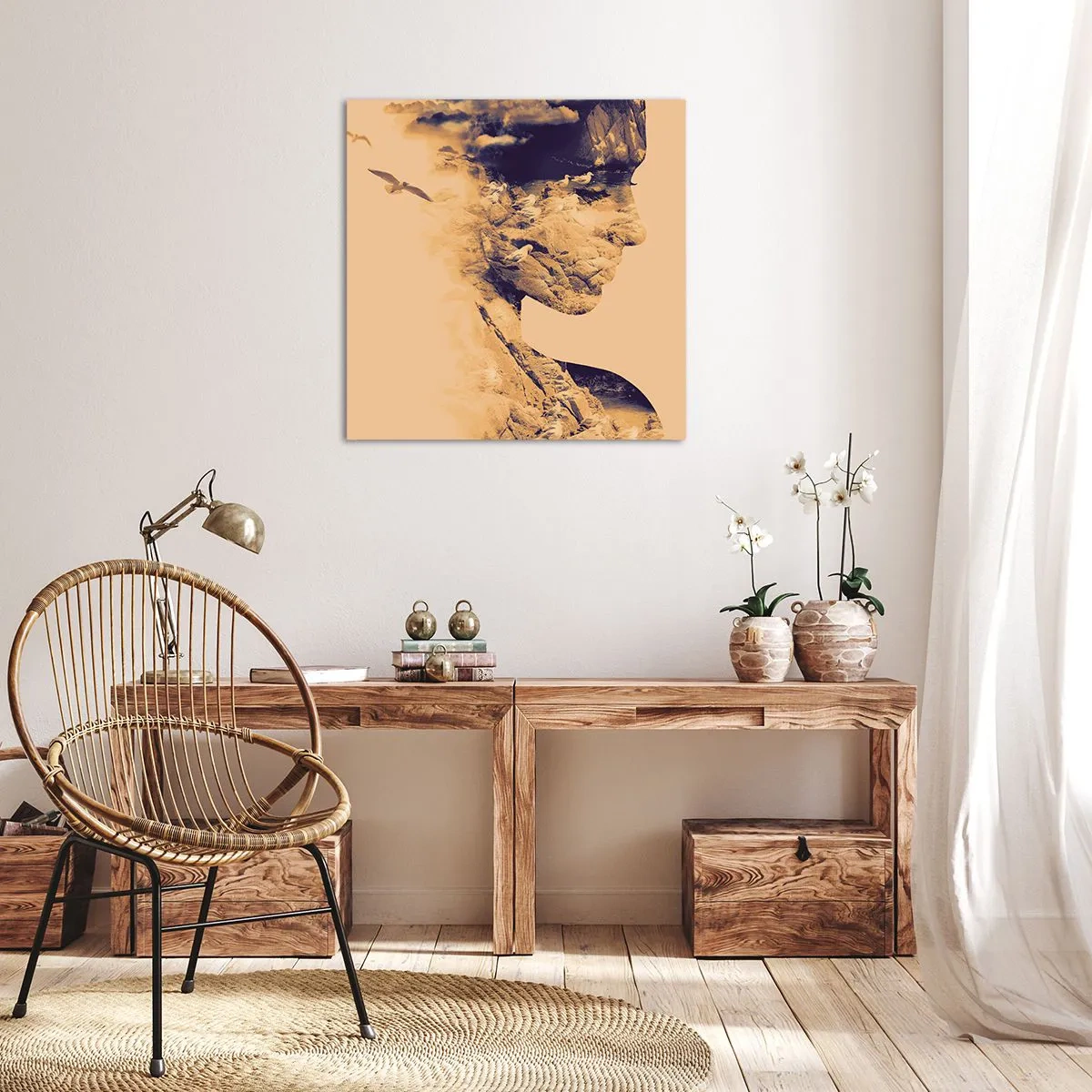 Schilderen op canvas - Van nature mooi - 60x60 cm