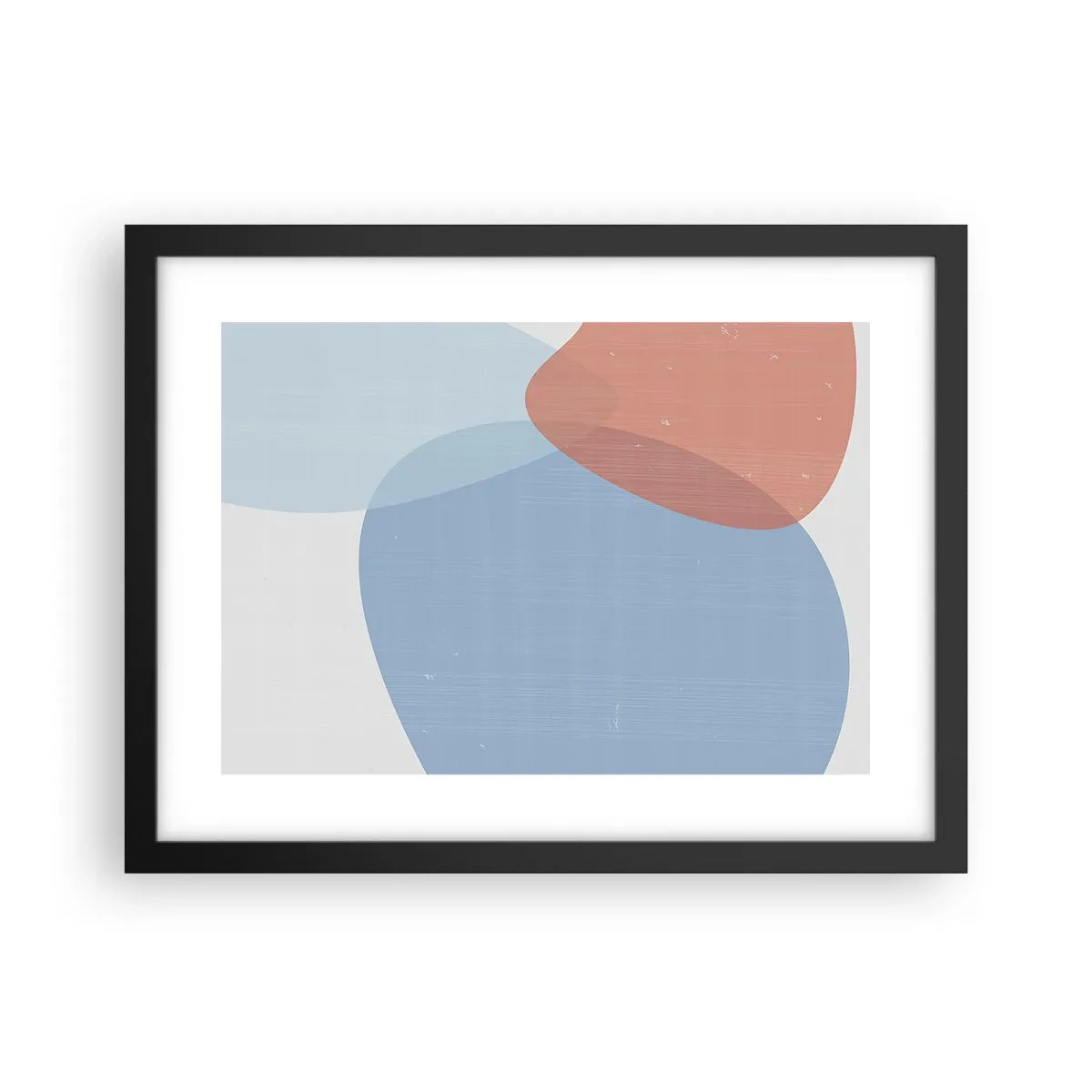 Poster in een zwarte lijst - Pastelkleurige relaties - 40x30 cm