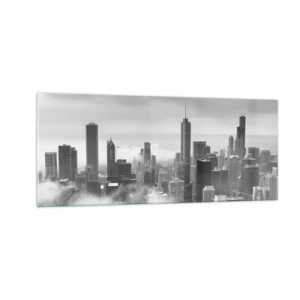 Schilderen op glas - Amerikaans landschap - 100x40 cm