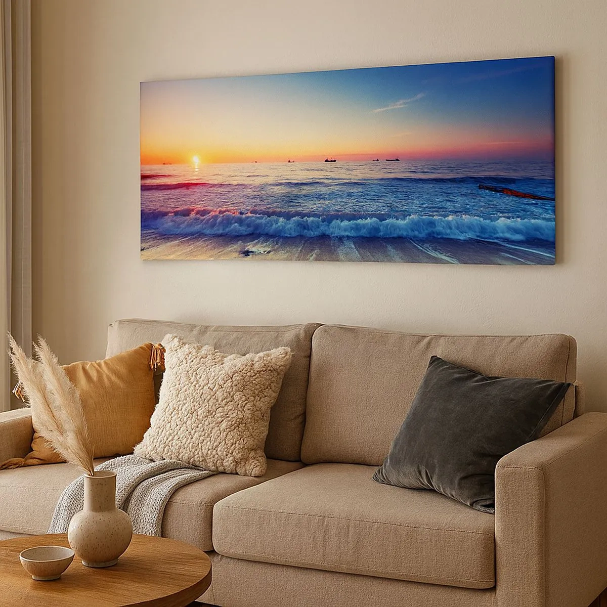Schilderen op canvas - Hoe zit het met de horizon? - 100x40 cm