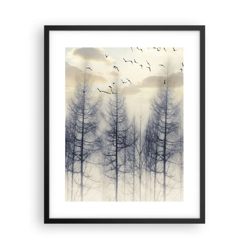 Poster in een zwarte lijst - Bosgeesten - 40x50 cm