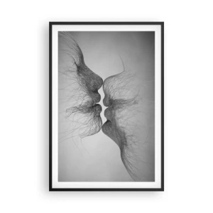 Poster in een zwarte lijst - Kus van de wind - 61x91 cm