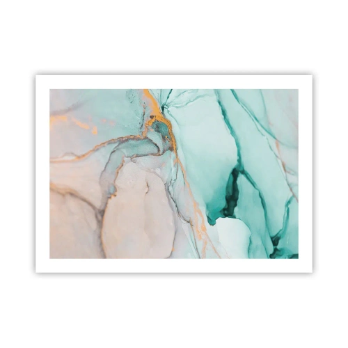 Poster - Een dans van vormen en kleuren - 70x50 cm