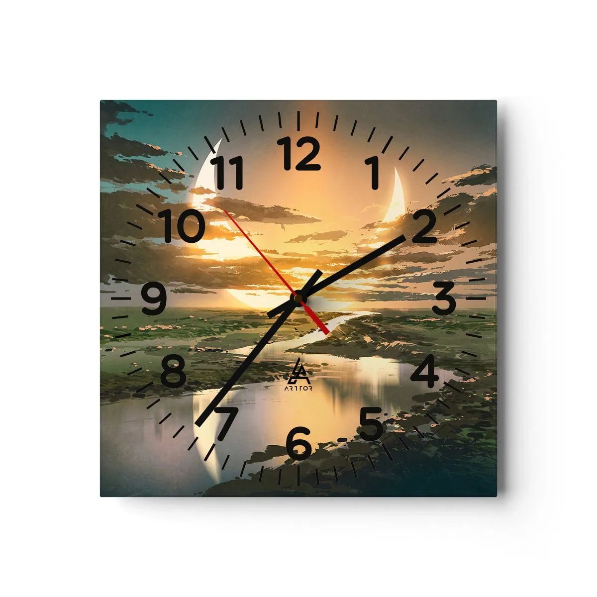Wandklok - Klok - Ergens in een sterrenstelsel ver, ver weg - 40x40 cm