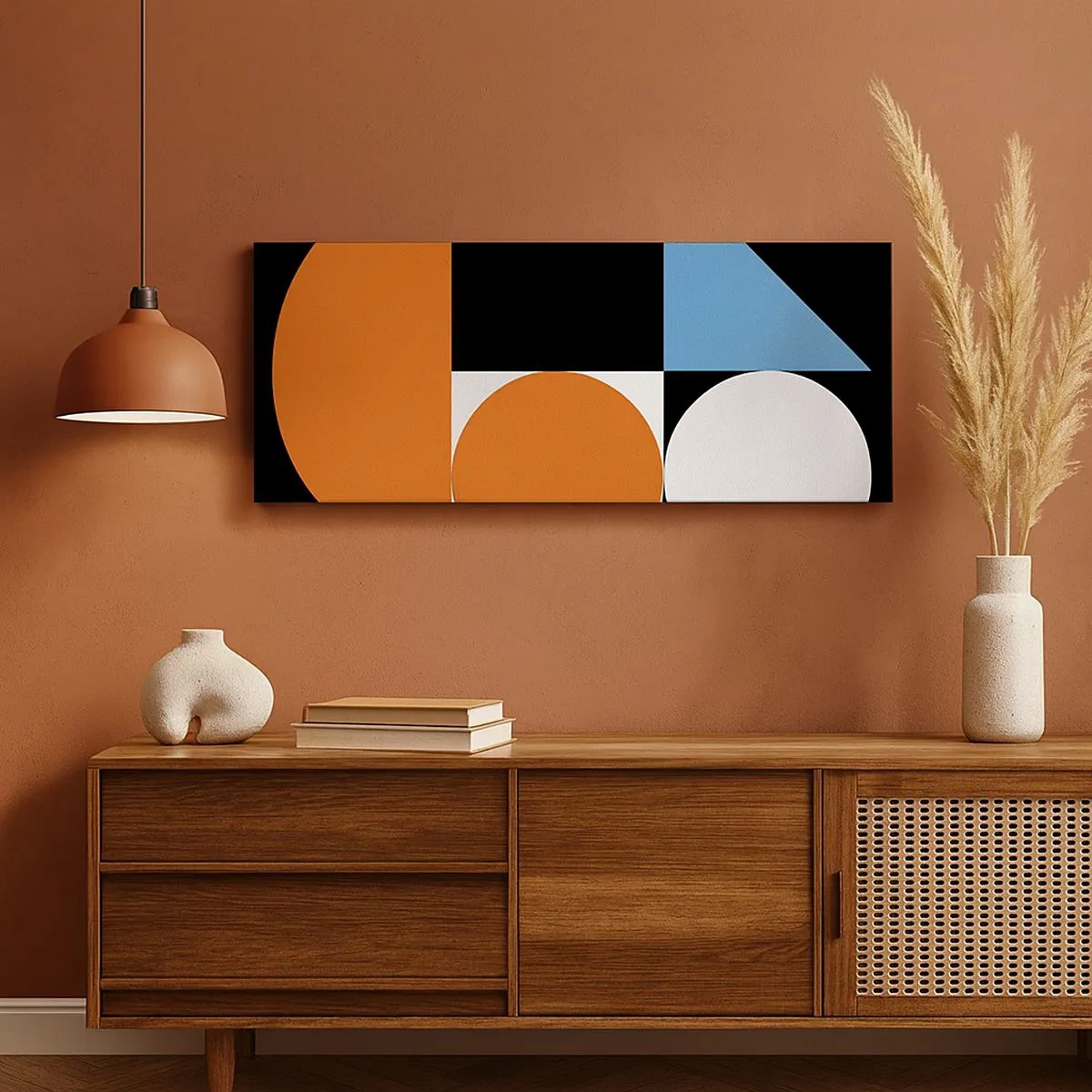 Schilderen op canvas - Dacht lay-out - 100x40 cm