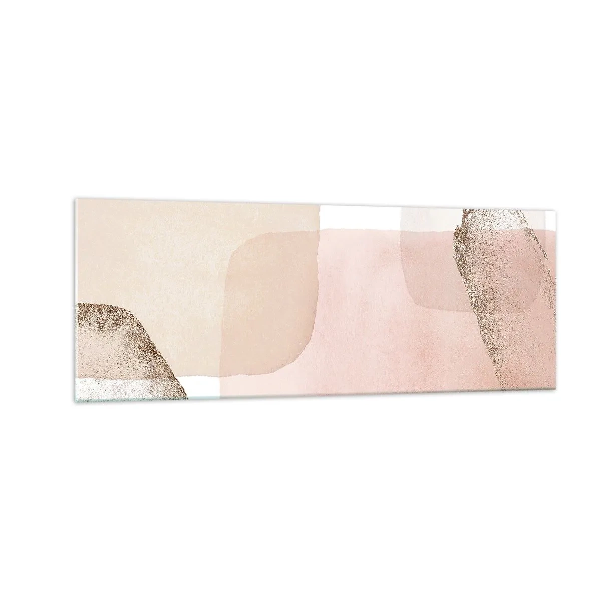 Schilderen op glas - Een blik door kleur - 140x50 cm