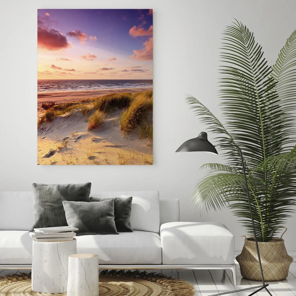 Schilderen op glas - De lucht ruikt al in de zomer - 50x70 cm