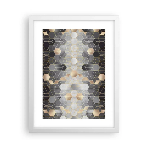 Poster in een witte lijst - Diamant samenstelling - 30x40 cm