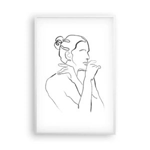 Poster in een witte lijst - Naakt: een sensueel mysterie - 61x91 cm