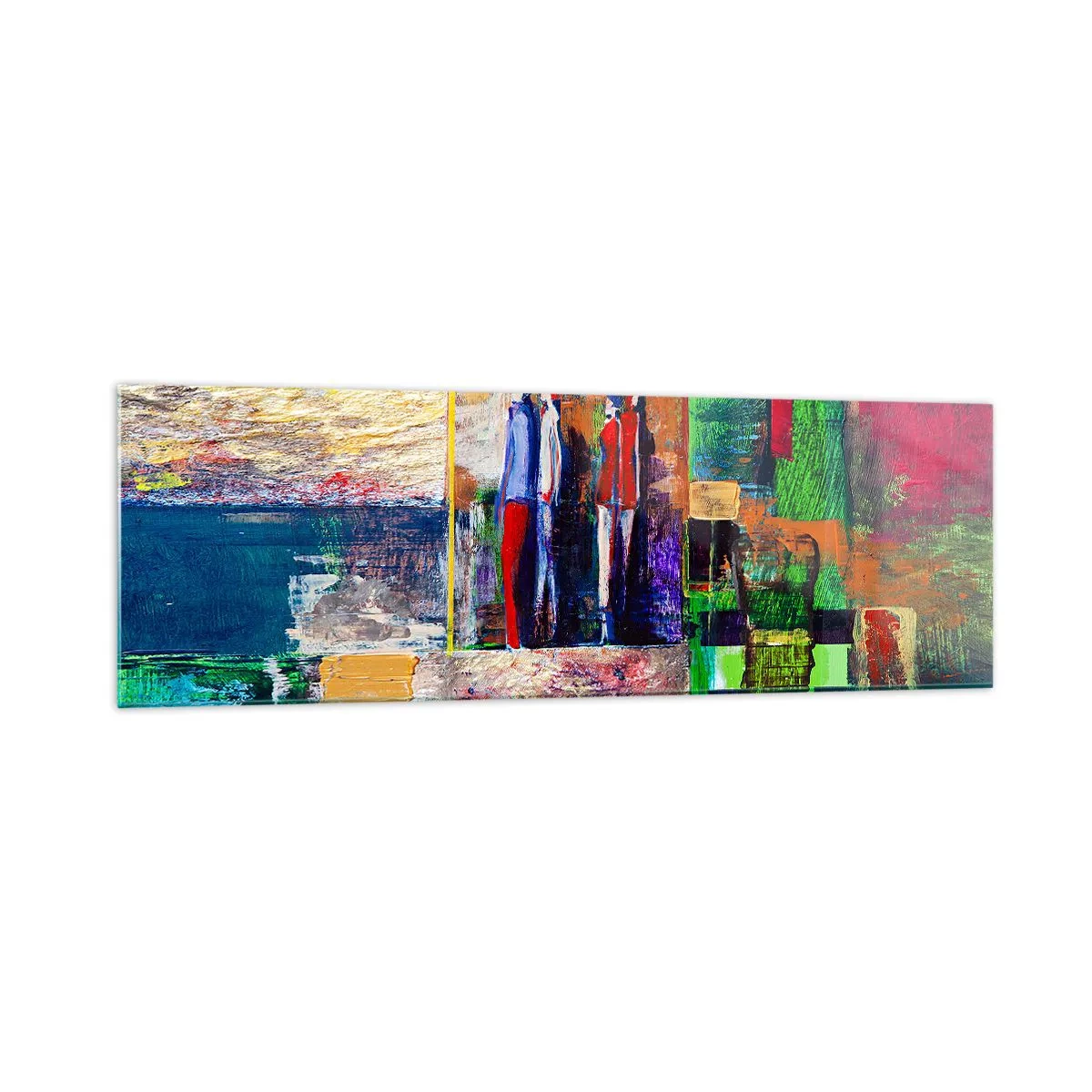 Schilderen op glas - Relaties en emoties - 160x50 cm