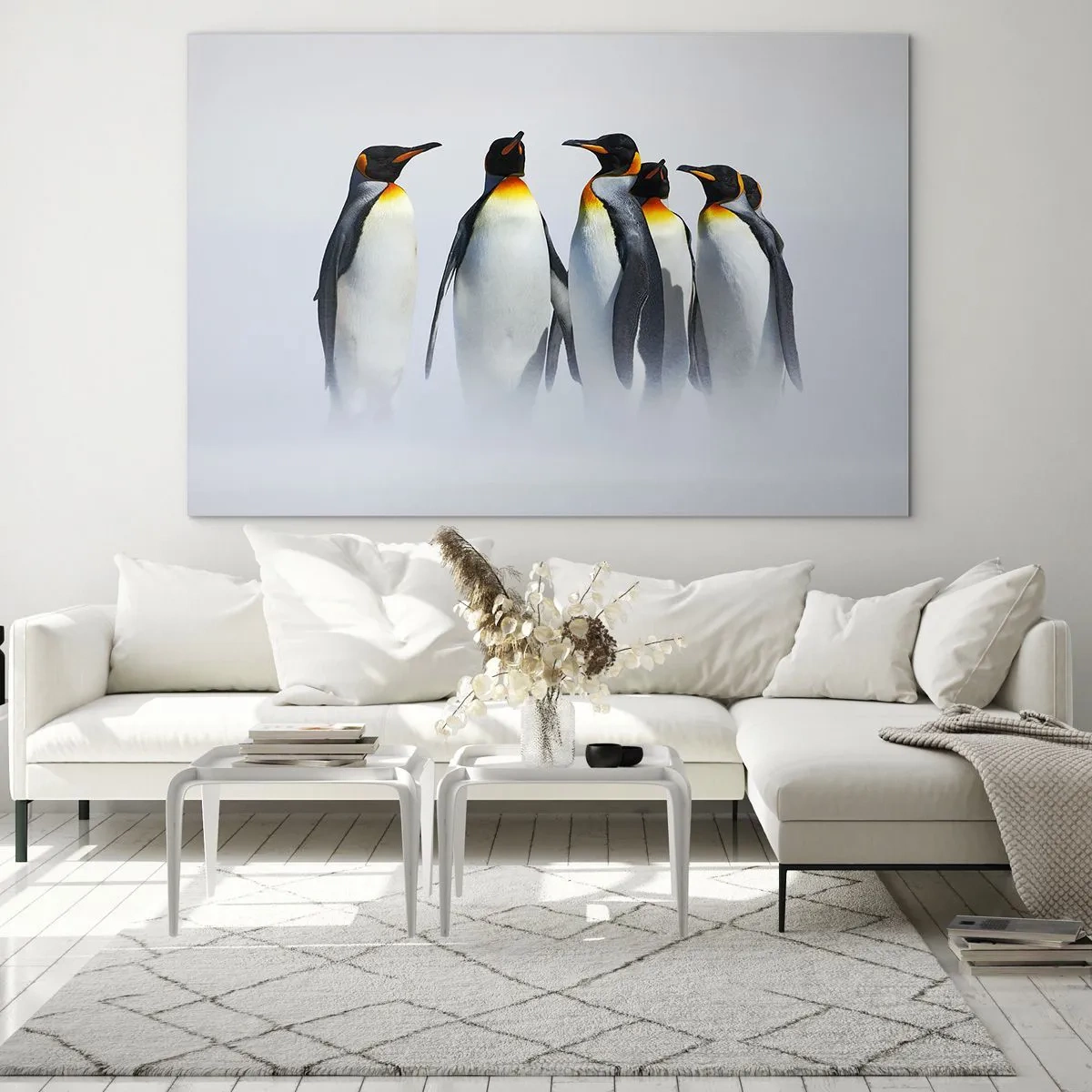 Schilderen op glas - Ontmoeting in avondjurken - 120x80 cm
