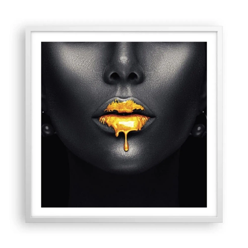 Poster in een witte lijst - Goldmouth - 60x60 cm