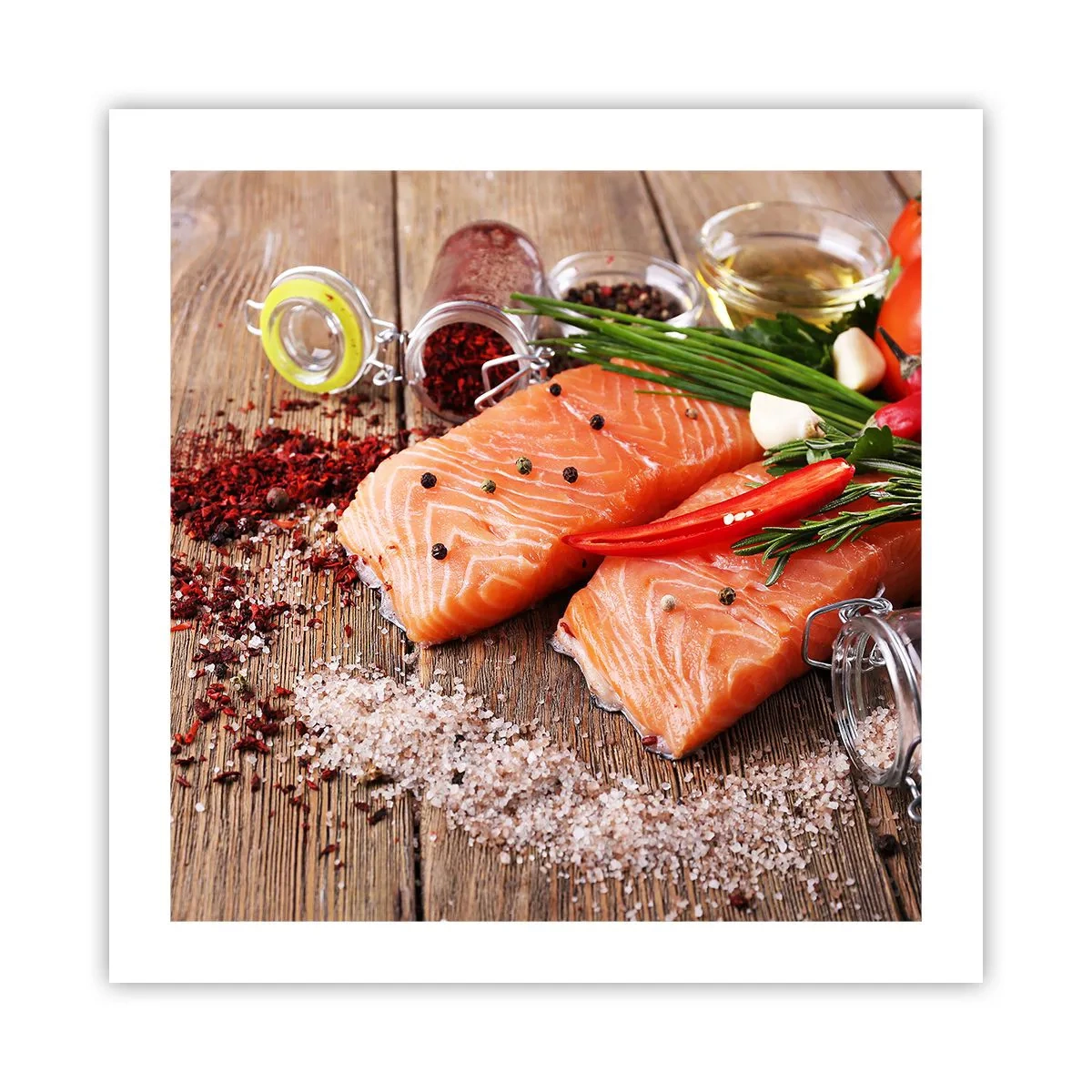 Poster - Noors avontuur in de keuken - 50x50 cm