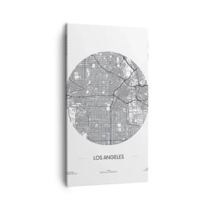 Schilderen op canvas - Anatomie van Los Angeles - 45x80 cm