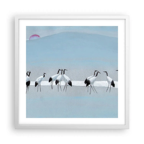 Poster in een witte lijst - Na een warme dag - 50x50 cm