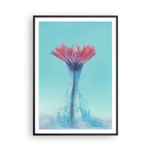 Poster in een zwarte lijst - In een verkwikkende omhelzing - 70x100 cm