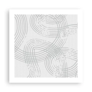 Poster - Er is geen rechte weg - 50x50 cm