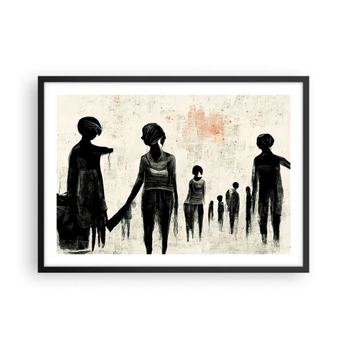 Poster in een zwarte lijst - Tegen eenzaamheid - 70x50 cm