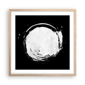 Een poster in een licht eiken lijst - Goede weg - 50x50 cm