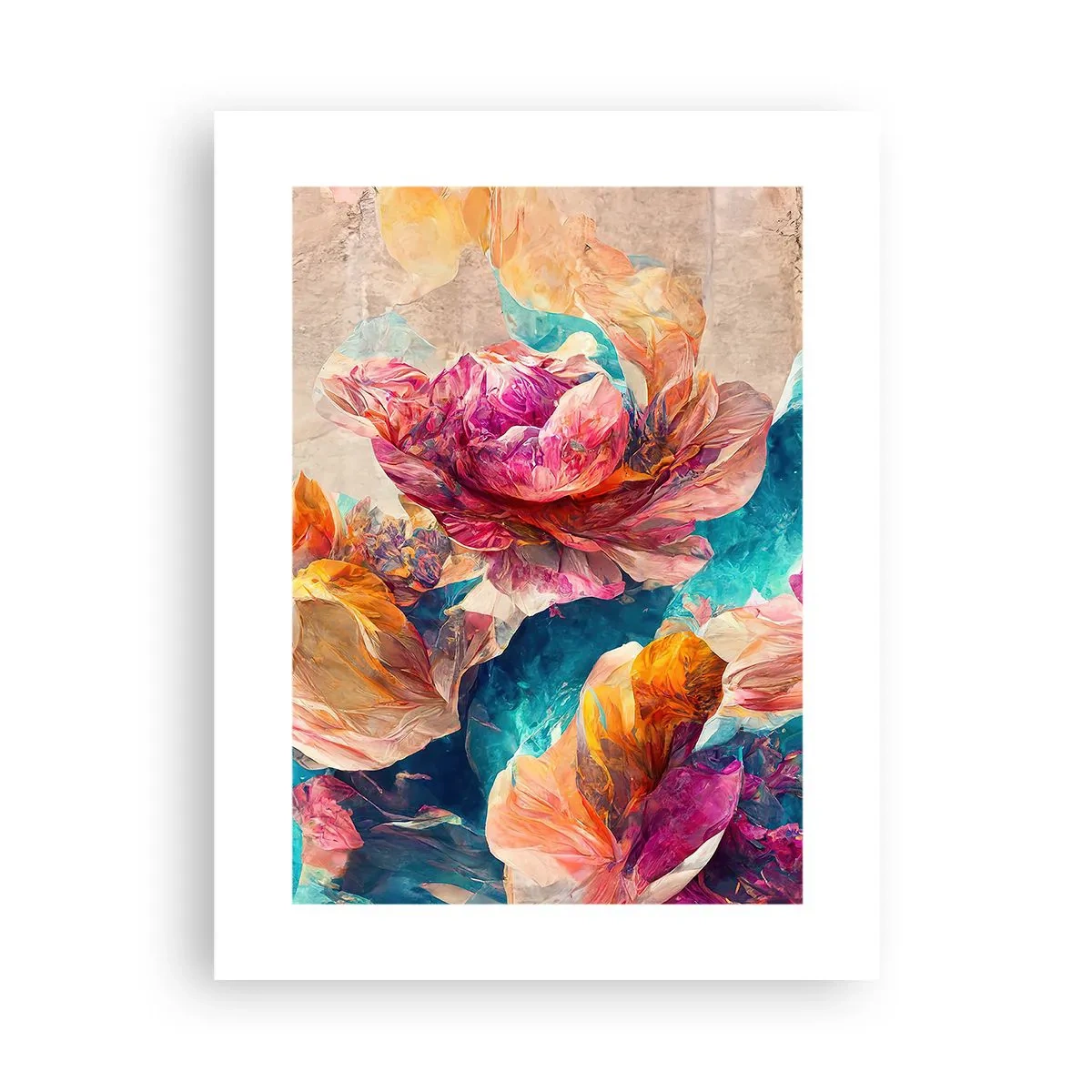 Poster - Kleurrijke pracht van het boeket - 30x40 cm