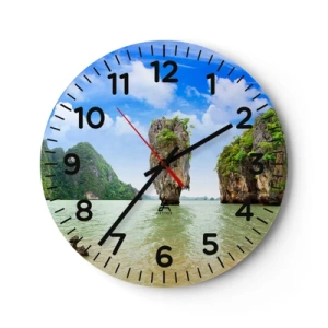 Wandklok - Klok - Rotsachtige wonderen van de natuur - 40x40 cm