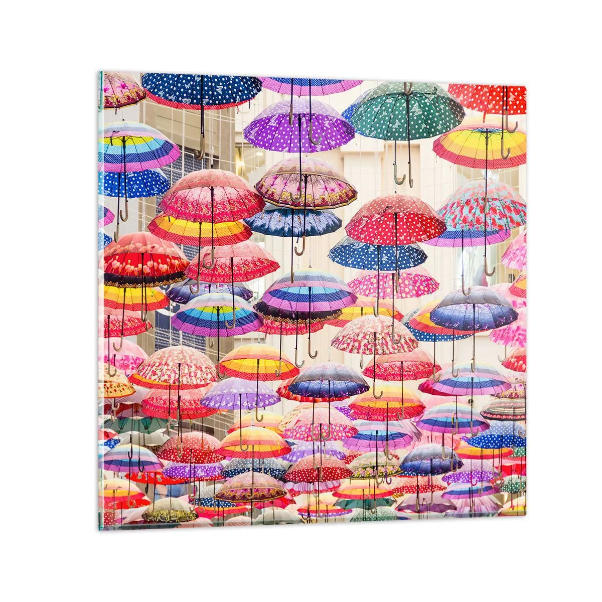 Schilderen op glas - Stadsweide - 70x70 cm