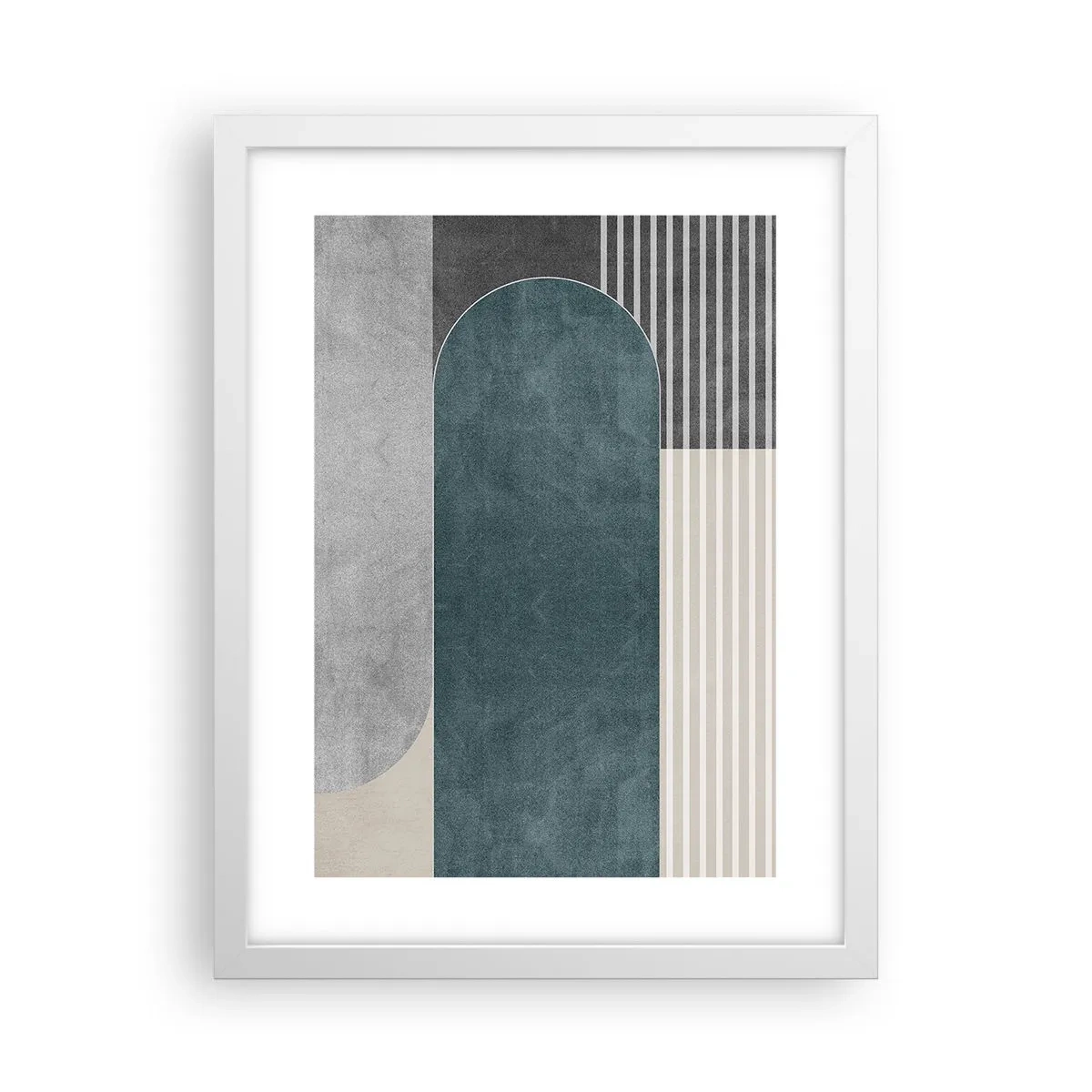 Poster in een witte lijst - Compositie op niveau - 30x40 cm