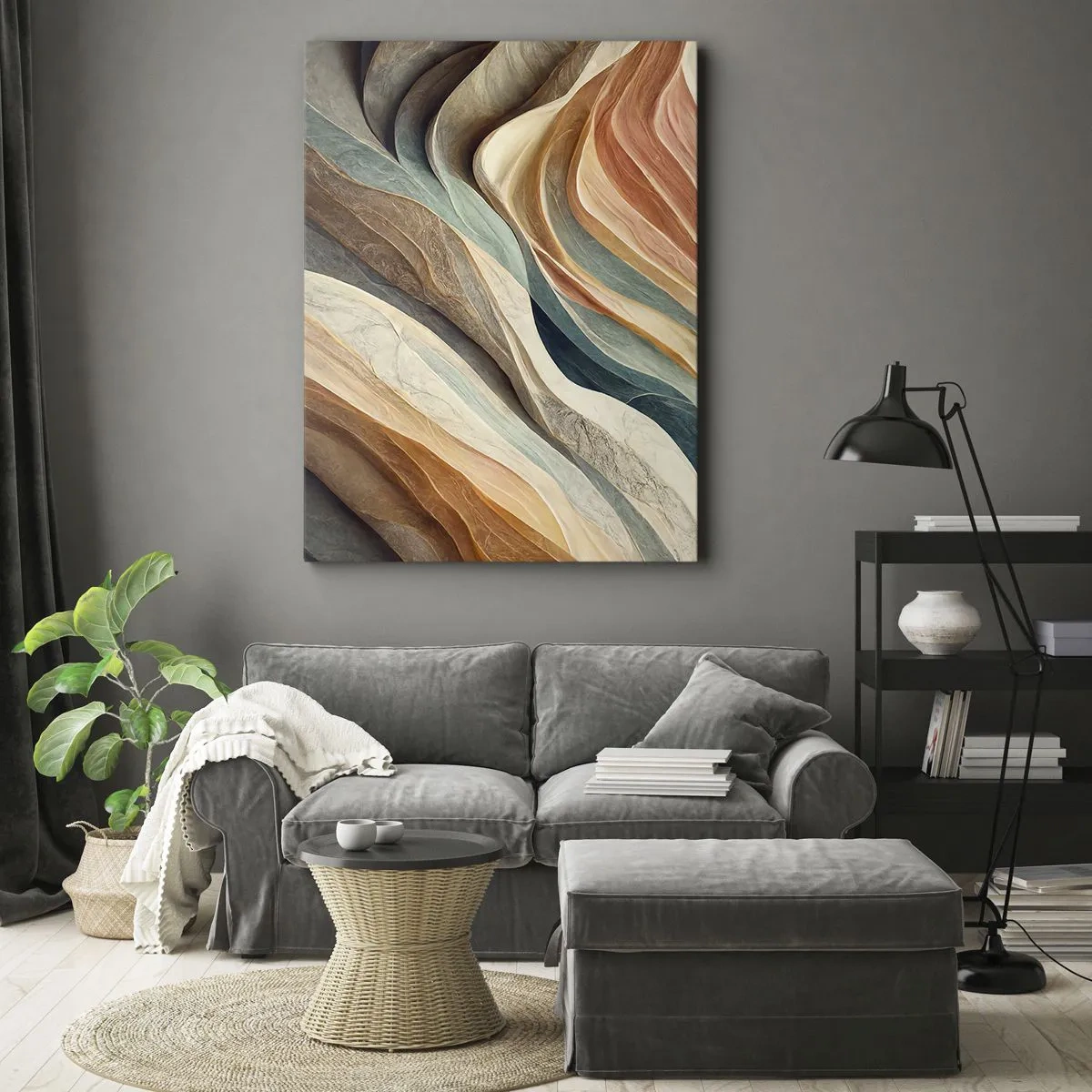 Schilderen op canvas - Het moment vóór de verandering - 50x70 cm