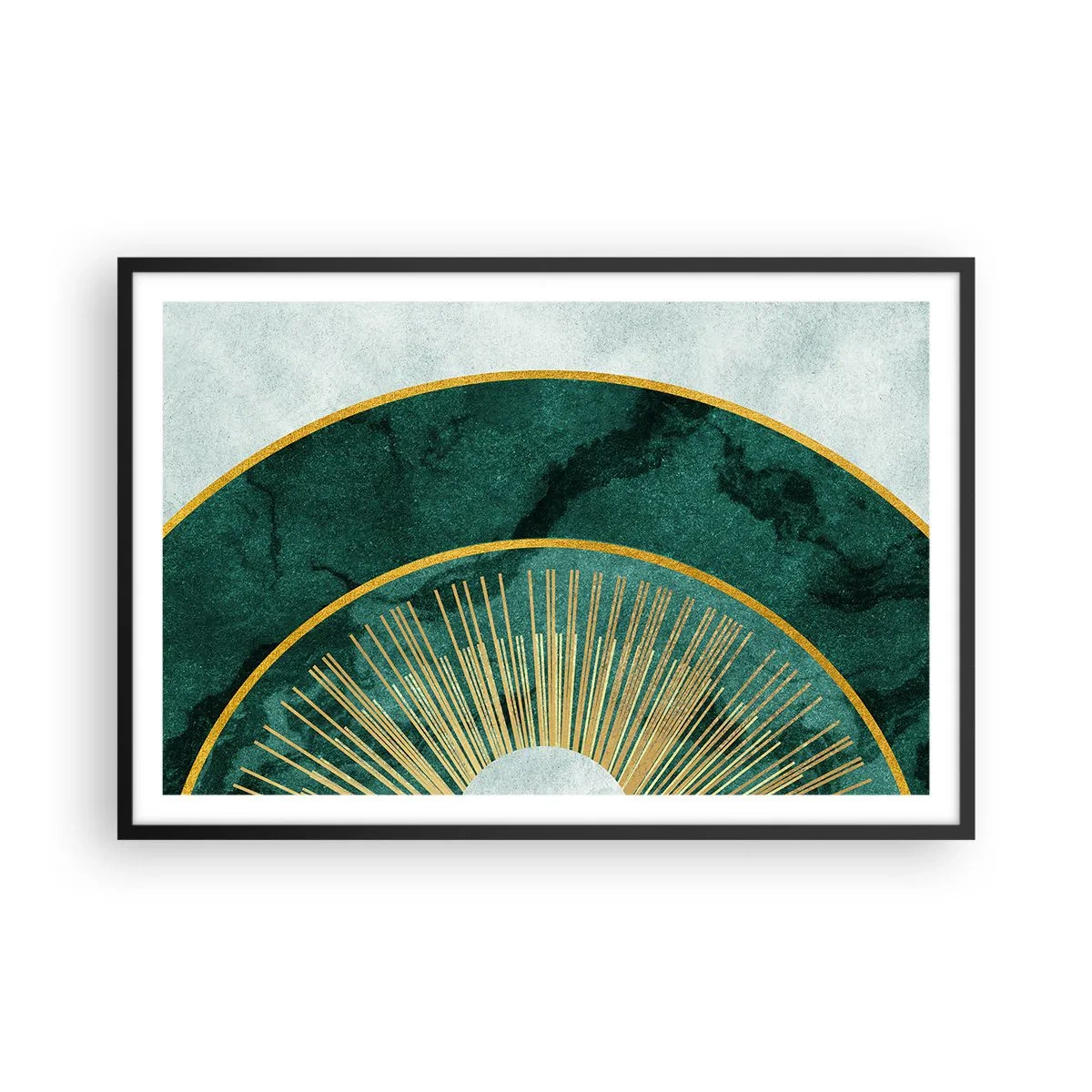 Poster in een zwarte lijst - Een ander zonnestelsel - 91x61 cm