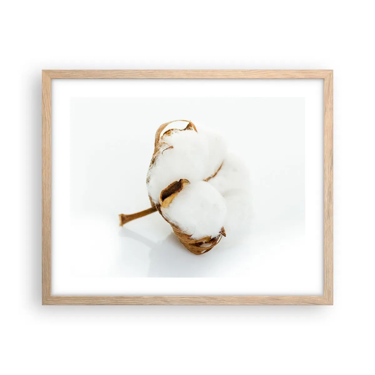 Een poster in een licht eiken lijst - Zacht van aard - 50x40 cm