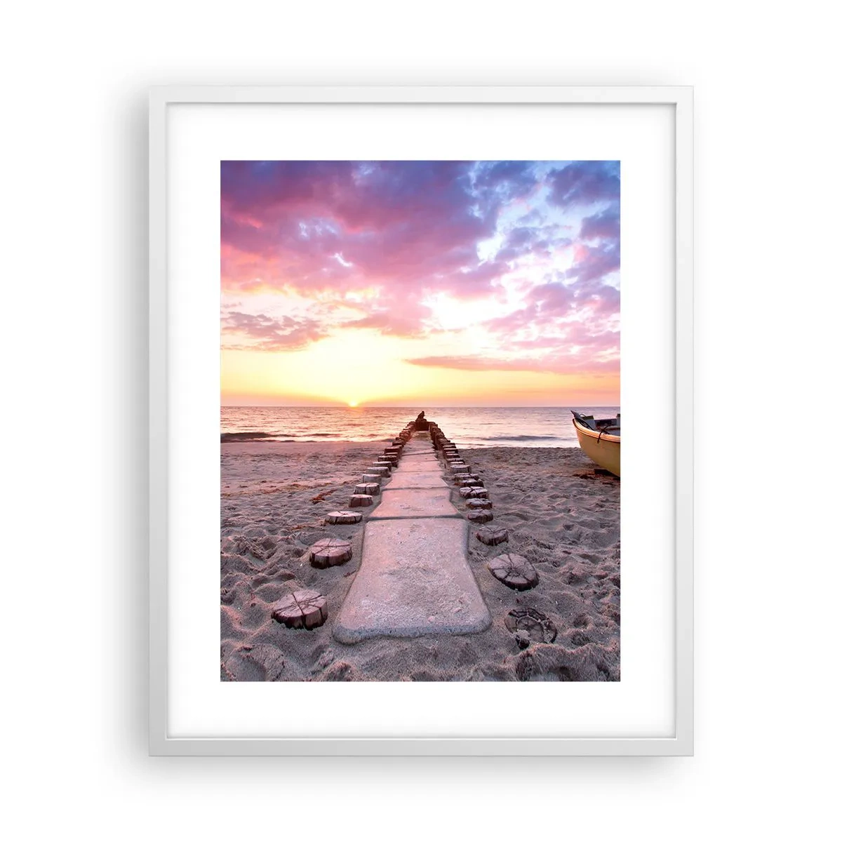 Poster in een witte lijst - Een moment van diepe ervaring - 40x50 cm