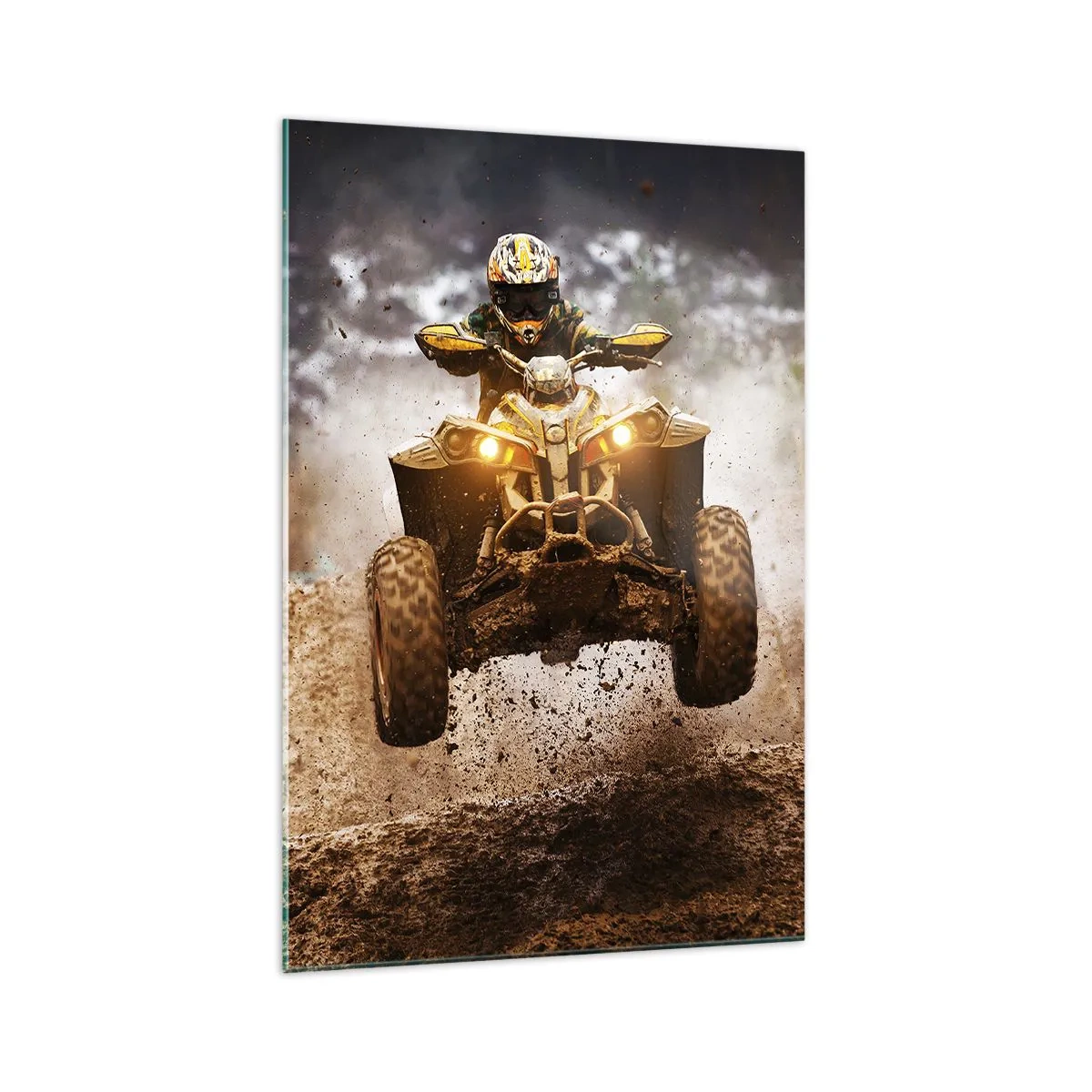 Schilderen op glas - No risk no fun - 70x100 cm