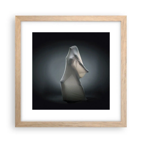 Een poster in een licht eiken lijst - Verborgen verlangens - 30x30 cm