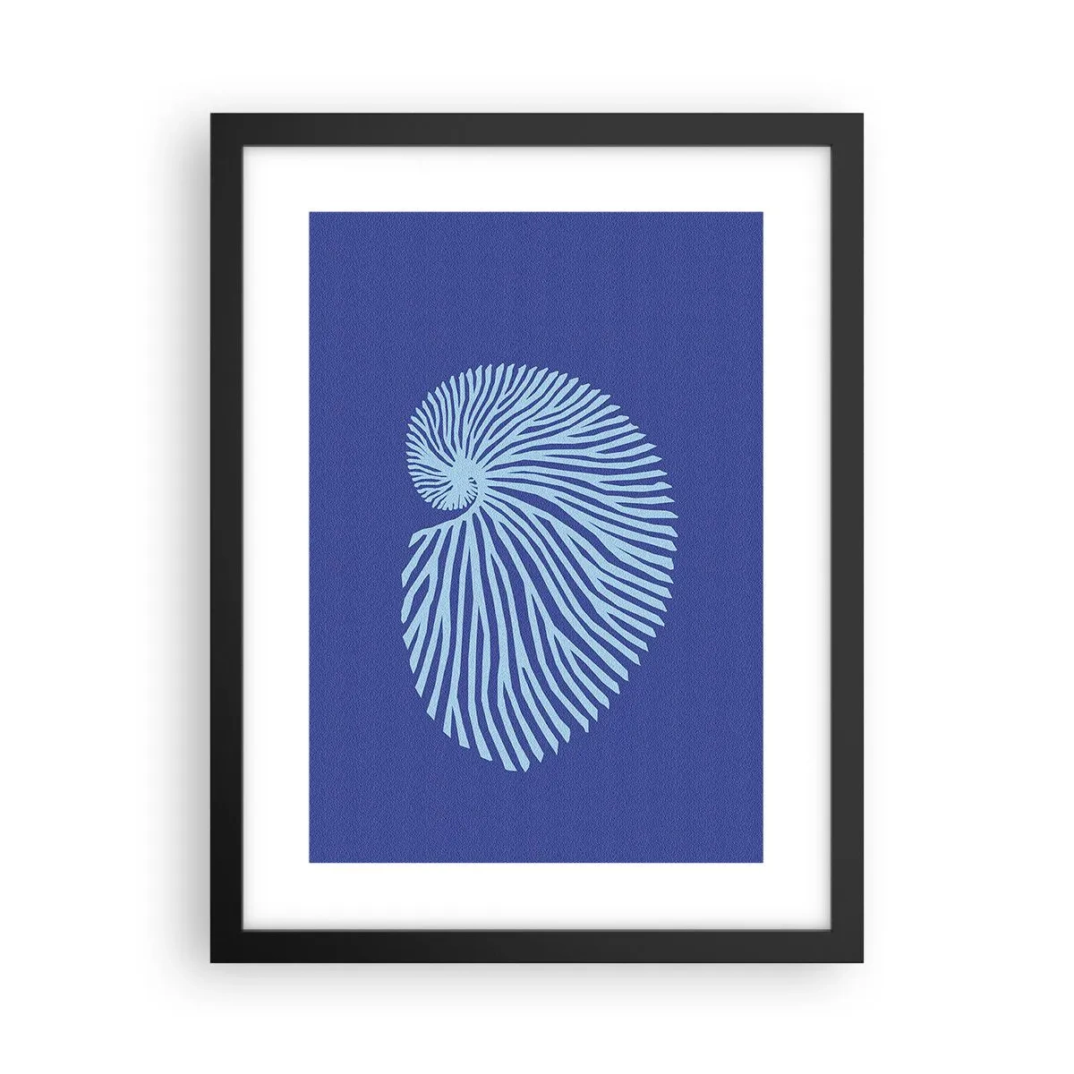 Poster in een zwarte lijst - De geboorte van de schelp - 30x40 cm