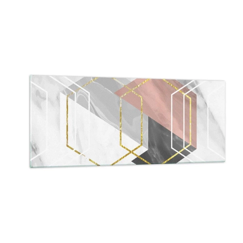Schilderen op glas - Keten samenstelling - 100x40 cm