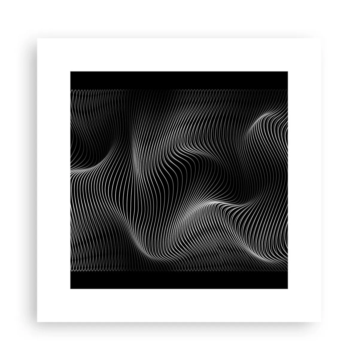 Poster - Dans van licht in de ruimte - 30x30 cm