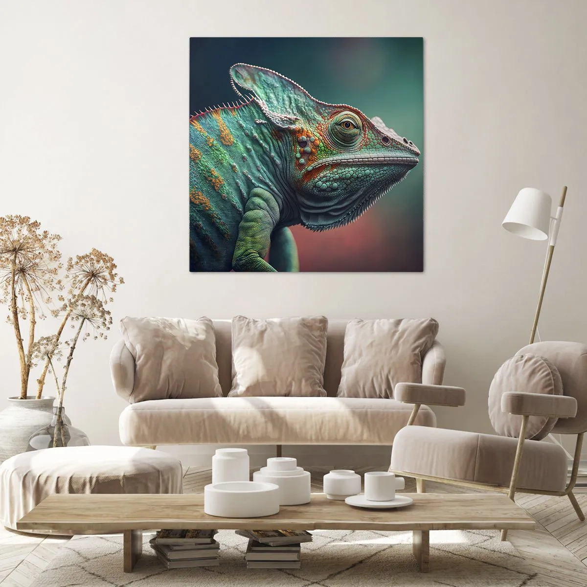 Schilderen op canvas - Jij ziet mij? Niet goed… - 60x60 cm