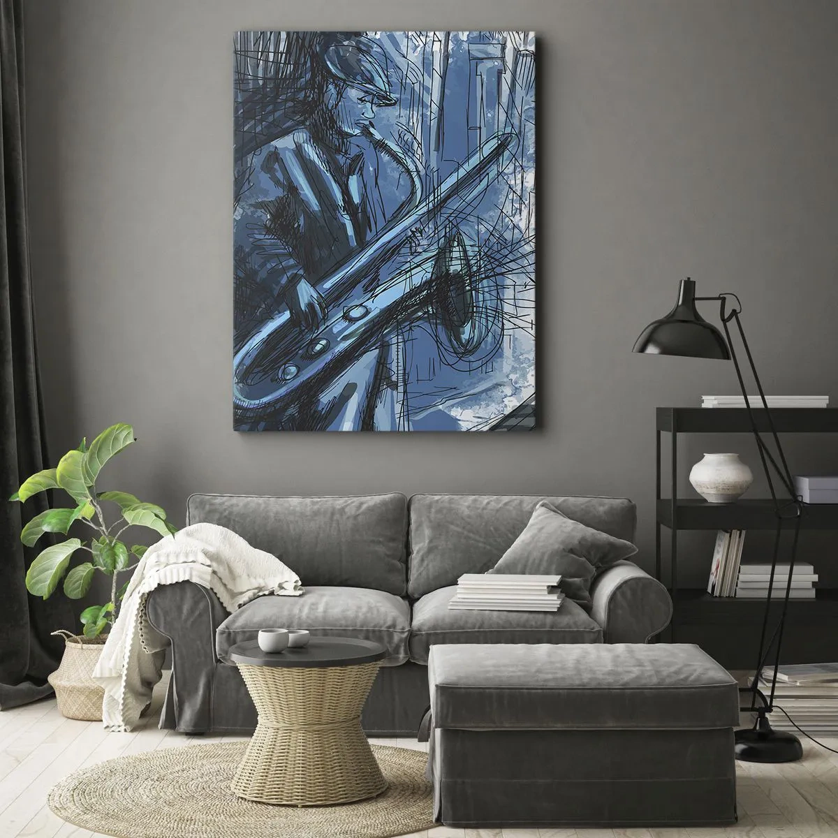 Schilderen op canvas - Stedelijke Rapsodie - 70x100 cm