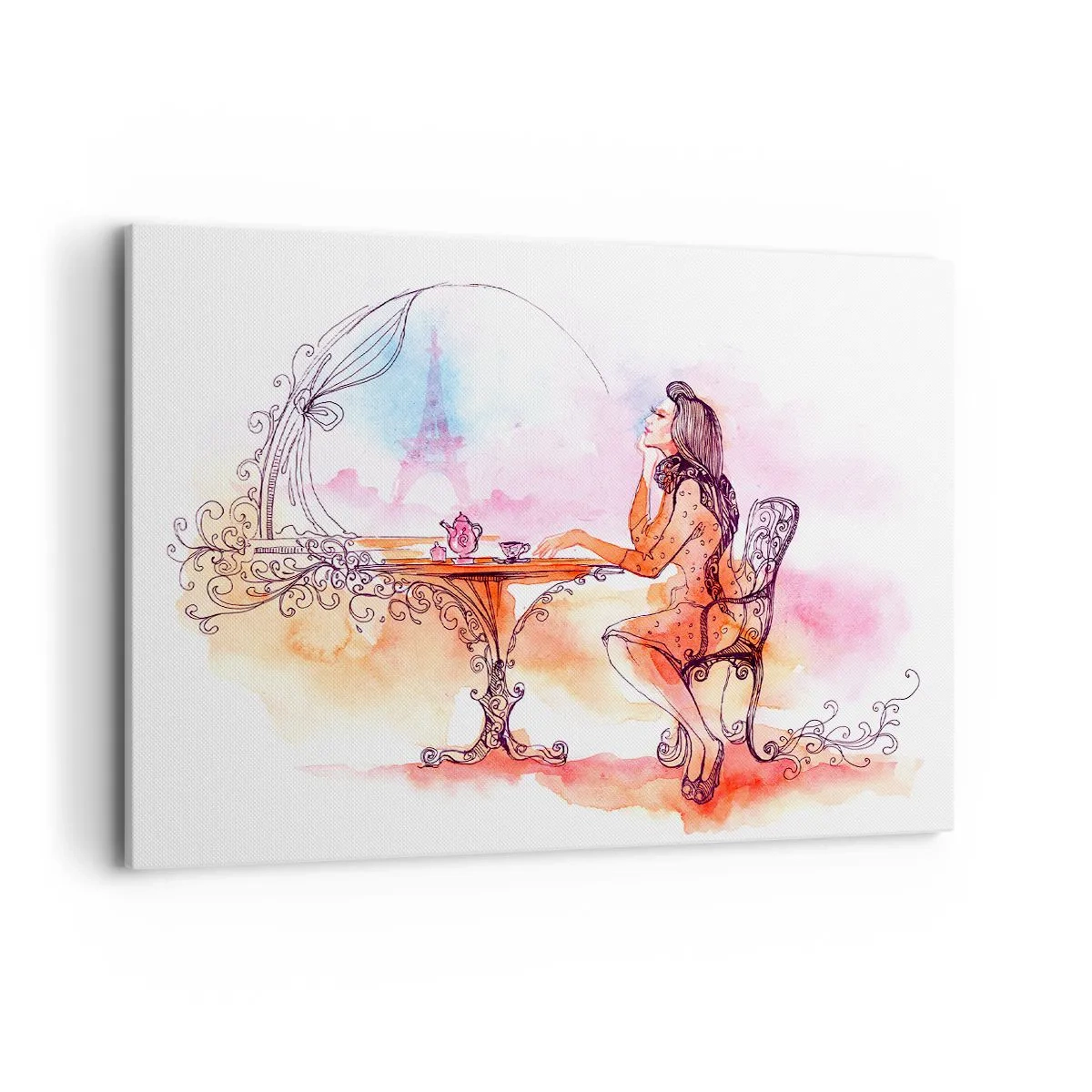 Schilderen op canvas - Parijse chic - 100x70 cm
