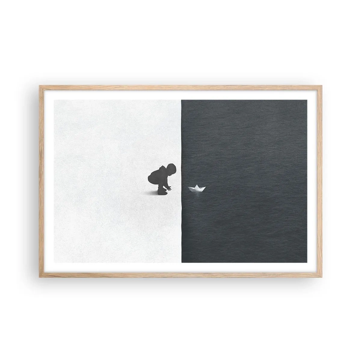 Een poster in een licht eiken lijst - Geweldige expeditie - 91x61 cm