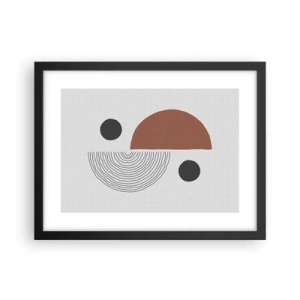 Poster in een zwarte lijst - Perfectie van het wiel - 40x30 cm