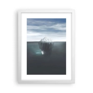 Poster in een witte lijst - Onderwater mysterie - 30x40 cm